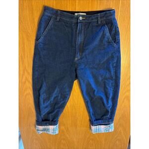 Rachel Comey Jeans W/Plaid Lining, $525, Worn Once, Size 8, Item 2088